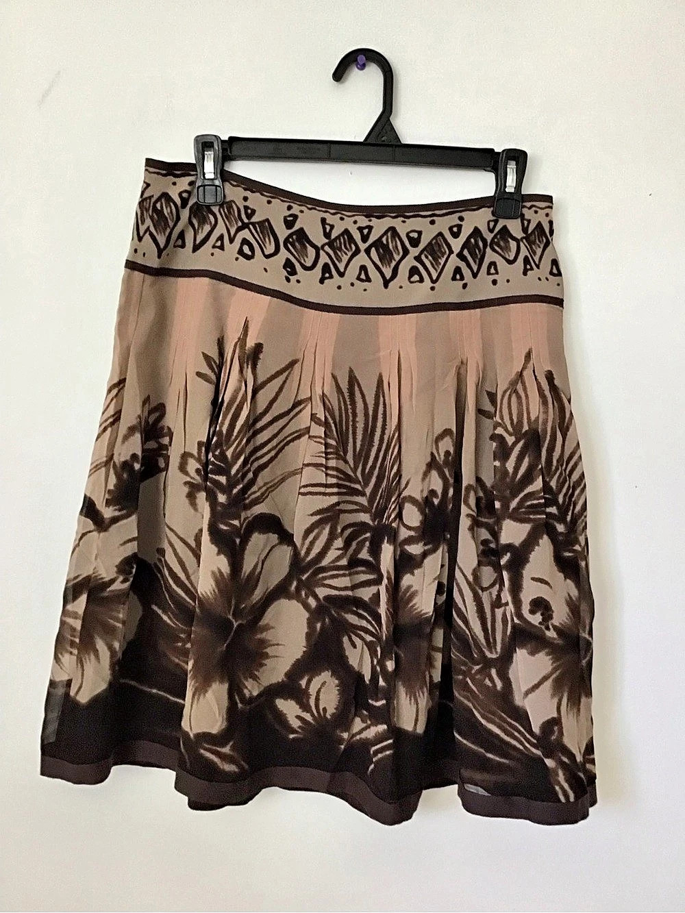Y2K The Limited Floral Silk Skirt Size 4 Like New